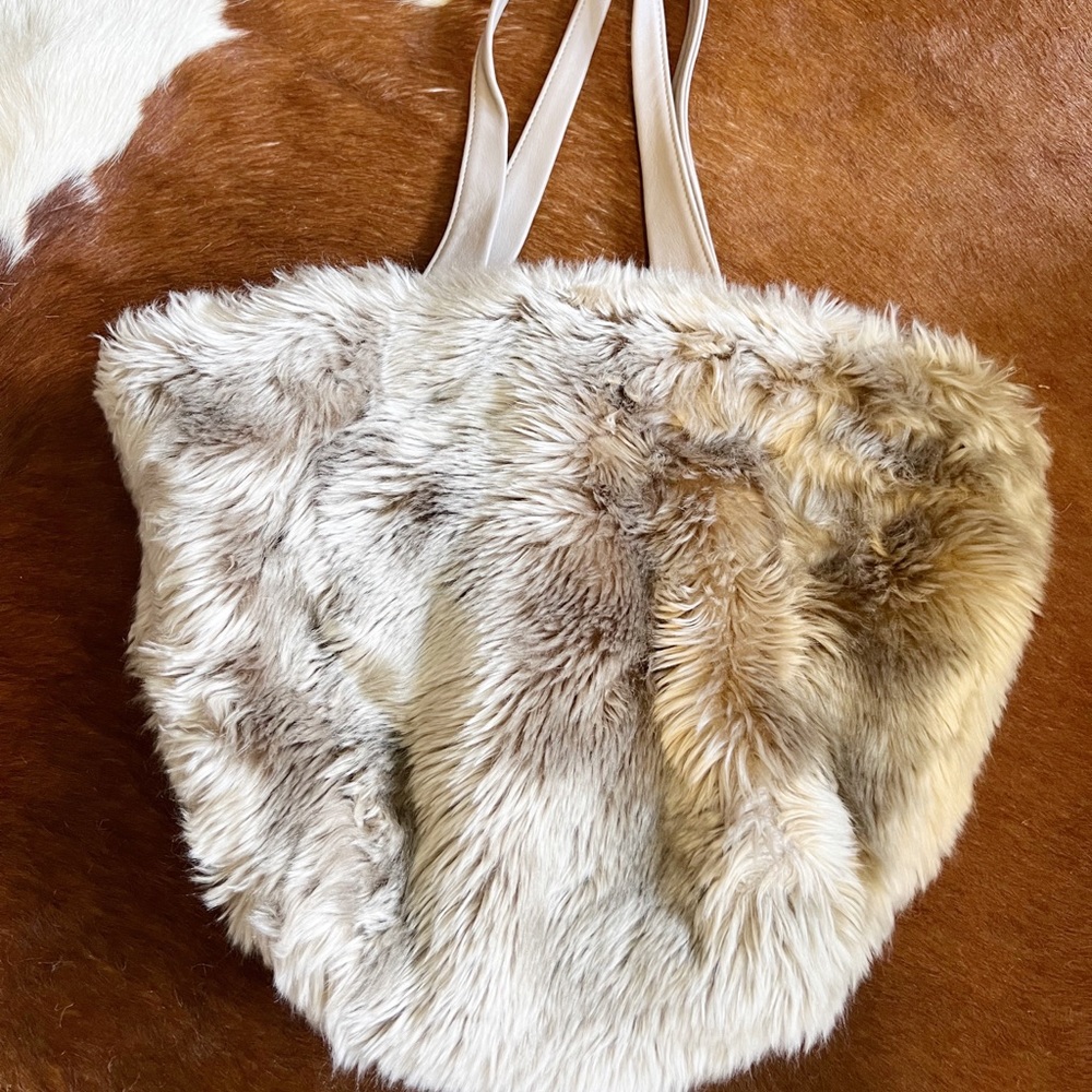 Anthropologie Faux Fur Bag